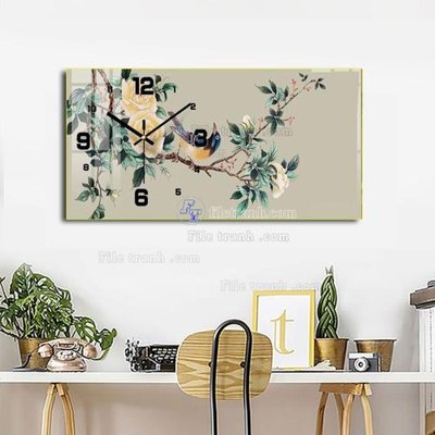 File gốc File tranh đồng hồ tráng gương BDH899 (in ấn) không giới hạn