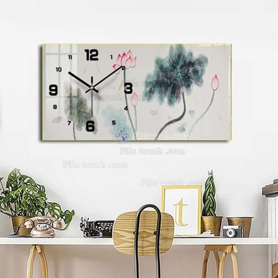 File tranh File tranh đồng hồ tráng gương BDH967 (bản gốc) treo phòng ăn