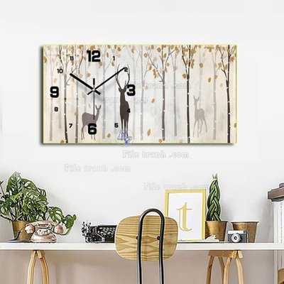 Tải file gốc File tranh đồng hồ tráng gương BDH971 (in khổ lớn) không vỡ