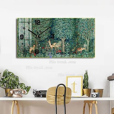 File ảnh File tranh đồng hồ tráng gương BDH978 (gốc) in backdrop sự kiện