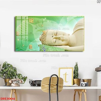 Tải file File tranh đồng hồ tráng gương DH3004 (gốc) để in ấn ngay