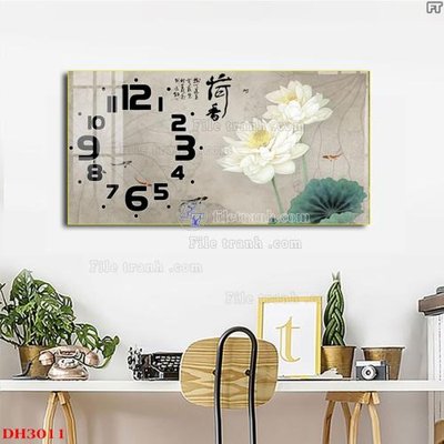 Tải file File tranh đồng hồ tráng gương DH3011 (ảnh gốc) file TIFF