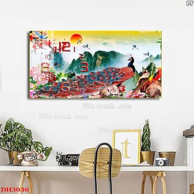 Tải file gốc File tranh đồng hồ tráng gương DH3036 (in tráng gương) 5DFile gốc File tranh đồng hồ tráng gương DH3036 (in ấn) phiên bản premium