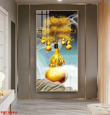 File tranh in trần File tranh đồng hồ tráng gương DH3044 (ảnh gốc siêu nét)