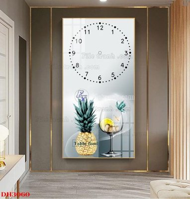 File gốc File tranh đồng hồ tráng gương DH3060 (ảnh chi tiết) để in trần