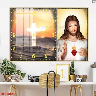 Tải file tranh File tranh đồng hồ tráng gương DH3066 (gốc) tại Filetranh.com