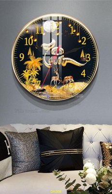 Download file gốc File tranh đồng hồ tráng gương DH308 (in mica) 3D