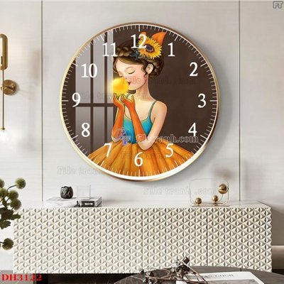 Tải file File tranh đồng hồ tráng gương DH3122 (ảnh gốc) file TIFF