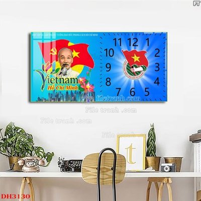 Chi tiết file gốc File tranh đồng hồ tráng gương DH3130 (cho in tráng gương)