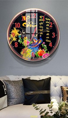 File gốc in ấn File tranh đồng hồ tráng gương DH318 (sẵn sàng tải về)