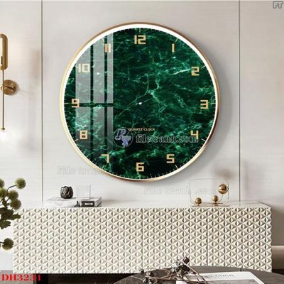 File gốc File tranh đồng hồ tráng gương DH3231 (bản quyền) cho in ấn