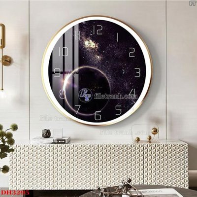 Download file File tranh đồng hồ tráng gương DH3295 (chất lượng in ấn)