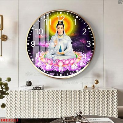 File gốc File tranh đồng hồ tráng gương DH3333 (PNG) không nền chất lượng