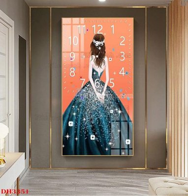 Mua file tranh gốc File tranh đồng hồ tráng gương DH3351 tại Filetranh.com