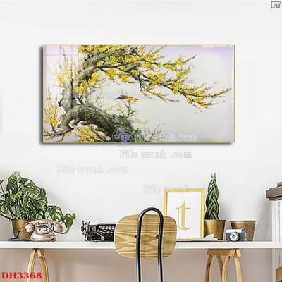 File gốc File tranh đồng hồ tráng gương DH3368 (ảnh chi tiết) để in ấn