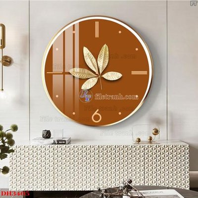 Tải file File tranh đồng hồ tráng gương DH3405 (ảnh gốc) độ phân giải 300dpi