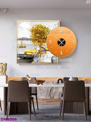 Tải file File tranh đồng hồ tráng gương kiểu mới DH4006 (ảnh gốc) in gạch men