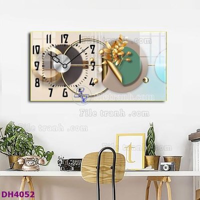 Tải file gốc File tranh đồng hồ tráng gương hươu nai hiện đại FDH4052 (bản PSD) đầy đủ layer