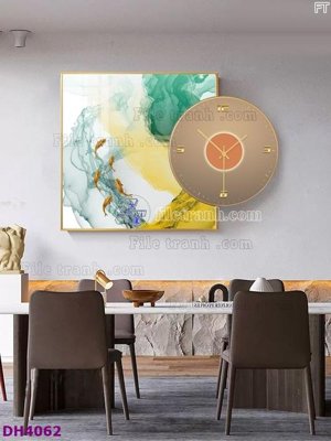 Tải file gốc File tranh đồng hồ tráng gương kiểu mới DH4062 (in không vỡ ảnh)