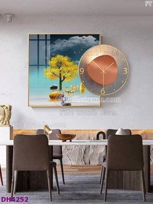 Tải file gốc File tranh đồng hồ tráng gương kiểu mới DH4252 (in tráng gương) cao cấpFile gốc File tranh đồng hồ tráng gương kiểu mới DH4252 (in ấn) phiên bản độc quyền