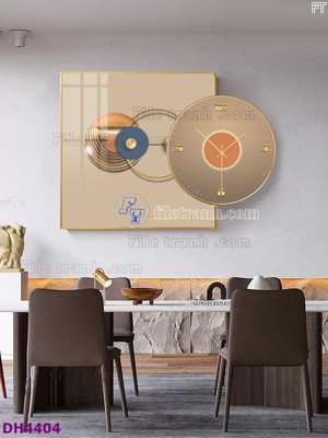 Tải file gốc File tranh đồng hồ tráng gương kiểu mới DH4404 (bản PSD) còn layer