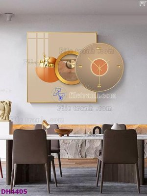 File gốc File tranh đồng hồ tráng gương kiểu mới DH4405 (Filetranh.com) File tranh đồng hồ tráng gương kiểu mới DH4405