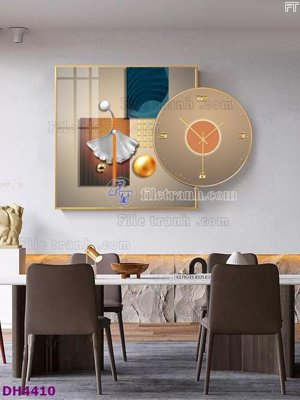 Tải file tranh File tranh đồng hồ tráng gương kiểu mới DH4410 (gốc) tại Filetranh.com