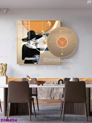 Tải file gốc File tranh đồng hồ tráng gương kiểu mới DH4454 (in khổ lớn) quảng cáo