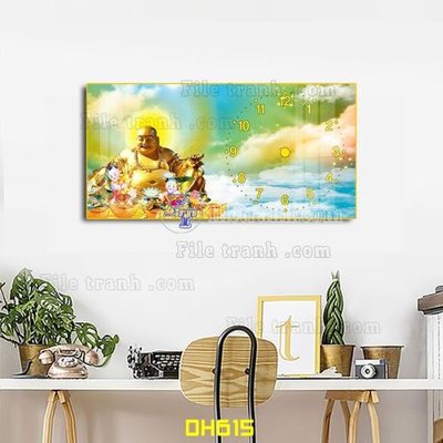 Tải file File tranh đồng hồ tráng gương DH615 (ảnh gốc) in tráng gương