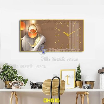 Tải file tranh File tranh đồng hồ tráng gương DH616 (ảnh gốc) ngay