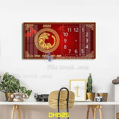 File gốc File tranh đồng hồ tráng gương DH625 (PNG) nền trong suốt