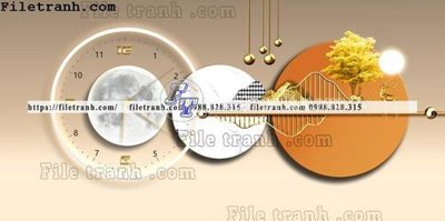 File gốc tranh đồng hồ DH7006 (bản quyền) cho in ấn