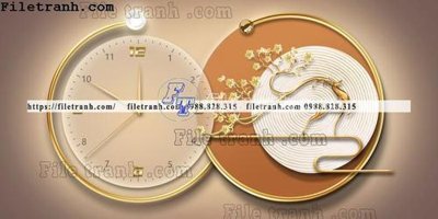 File in trần tranh đồng hồ DH7010 (bản gốc) trời sao