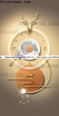 File tranh gốc tranh đồng hồ DH7018 (bản quyền) Filetranh.com
