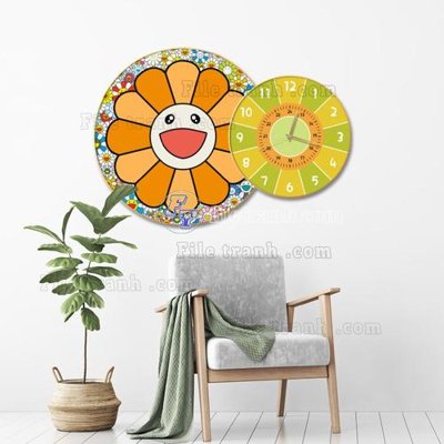 File in trần Tranh đồng hồ doremon lồng tròn DH7205 (file gốc) chủ đề vũ trụ