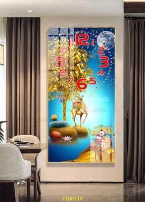 File in ấn File tranh đồng hồ tráng gương FTDH110 chuyên nghiệp