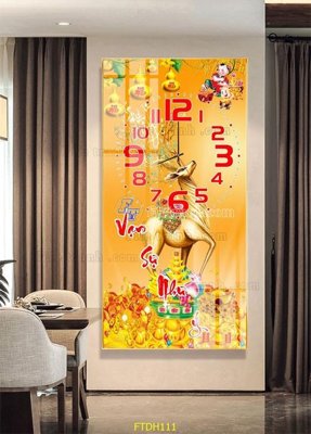 Tải file File tranh đồng hồ tráng gương FTDH111 (PSD) cho in ấn quảng cáo