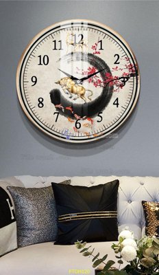 File in ấn chuyên nghiệp File tranh đồng hồ tráng gương FTDH120 (file gốc)