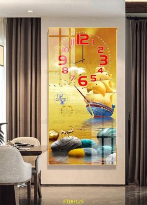 File gốc File tranh đồng hồ tráng gương FTDH125 (chuẩn CMYK) cho nhà in