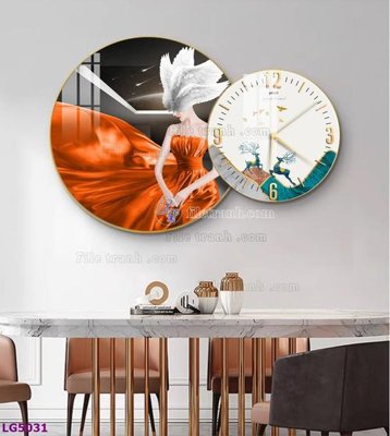 Tải file gốc File tranh đồng hồ tráng gương tròn lồng ghép LG5031 (bản PSD) đầy đủ layer