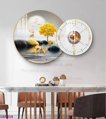 Tải file gốc File tranh đồng hồ tráng gương tròn lồng ghép LG5215 (bản PSD) gốc