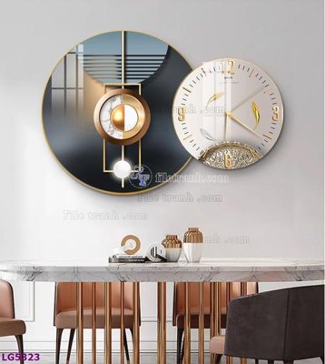 File in lụa File tranh đồng hồ tráng gương tròn lồng ghép LG5323 (phong cảnh) File tranh đồng hồ tráng gương tròn lồng ghép LG5323