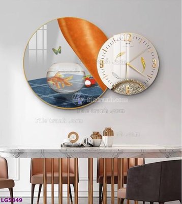 Tải file gốc File tranh đồng hồ tráng gương tròn lồng ghép LG5349 (in bạt) quảng cáo