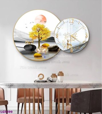 Tải file gốc File tranh đồng hồ tráng gương tròn lồng ghép LG5399 (in bạt) quảng cáo