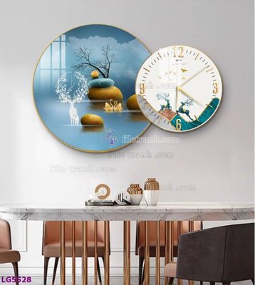 Tệp tin gốc File tranh đồng hồ tráng gương tròn lồng ghép LG5528 (dùng cho in ấn) chuyên nghiệp