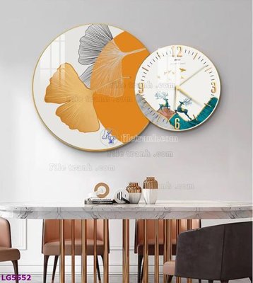 File ảnh gốc File tranh đồng hồ tráng gương tròn lồng ghép LG5552 (chuyên in mica)