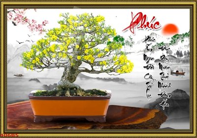 Tải file gốc File tranh chậu mai bonsai 406BS dùng cho in ấn