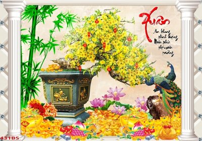 Download file gốc File tranh chậu mai bonsai 431BS (độ nét cao)