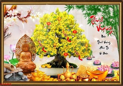 File tranh File tranh chậu mai bonsai 436BS (gốc) in film