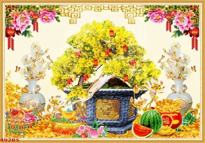 File PSD File tranh chậu mai bonsai 492BS (nguyên bản) cho thiết kế